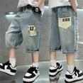 thumbnail image 1 of Boys Denim Shorts Fashion Half Pants Pocket Jean Shorts Boys' Fashion Teen Boys Shorts 11-12 Years Cute&nbsp;Boy&nbsp;Clothing, 1 of 9