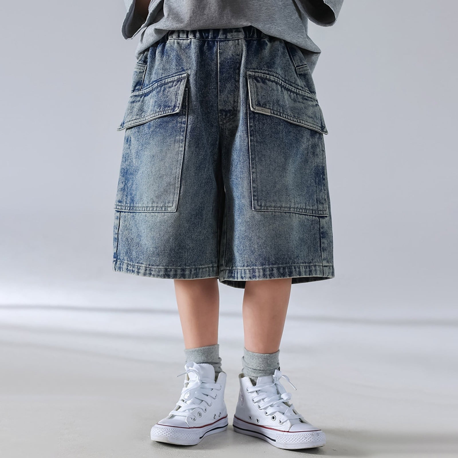 Boys Teal Shorts Regular Fit – Comfortable Casual Summer Wear main image 1