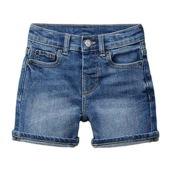 Boys Denim Shorts For Summer Casual Comfortable Korean Style Solid Color Five Pocket Design Elastic Waistband Boys Shorts Boys Casual Shorts