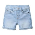 thumbnail image 1 of Boys Denim Shorts For Summer Casual Comfortable Korean Style Solid Color Five Pocket Design Elastic Waistband Boys Shorts Boys Casual Shorts, 1 of 9
