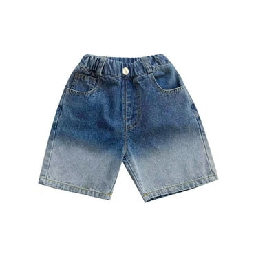 Boys Denim Shorts Relaxed Fit Elastic Waist Denim Shorts with Pocket Boys' Fashion Toddler 4T Boy Clothes