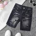 thumbnail image 1 of Boys Denim Shorts,Slim Fit Half Pants Summer Trousers Short Boys Fashion Kids 10-11 Years Boy Clothes, 1 of 8