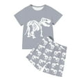 thumbnail image 1 of Boys Dinosaur Print T Shirt And Shorts Sets Outfits Casual Wear And Sports Size 4T, 1 of 4