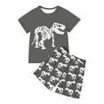 thumbnail image 1 of Boys Dinosaur Print T Shirt And Shorts Sets Outfits Casual Wear And Sports Size 7T, 1 of 4