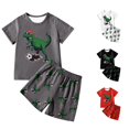 thumbnail image 1 of Boys Dinosaur Print T Shirt and Shorts Outfits Set for Casual Wear and Sports Boys Sweat Suits 7-8 6-7 Years, 1 of 9
