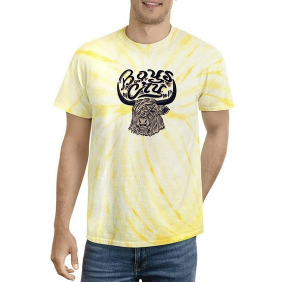 Boys Don't Cry Bull Horns Tie Dye Cyclone Men -Image by Shutterstock, Male Large