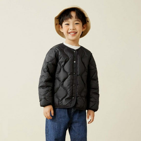 Boys Down Jacket Lightweight Fashionable Winter Coat for Kids Stylish Outdoor Snowsuit for Boys and Girls for Cold Weather Activities