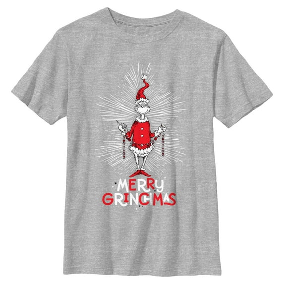 Boys The Grinch Merry Chrinchmas T Shirt