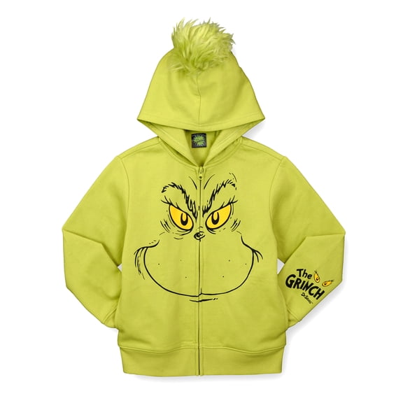 Boys The Grinch You're A Mean One Logo Lightweight Hoodie