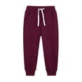 thumbnail image 1 of Boys Drawstring Sweatpants Casual Ribbed Elastic Waist Joggers Kids Comfy Lightweight Fall Long Pants With Pockets 5-14 Years, 1 of 3