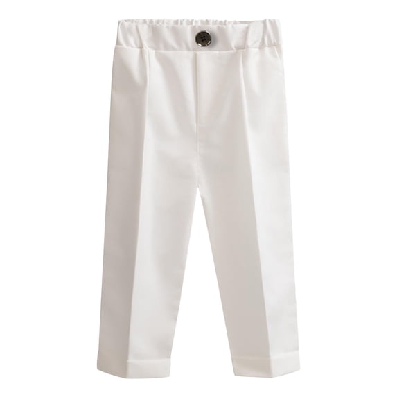 Boys Dress Pants for Kids Flat Front School Uniform Slacks Pants with Adjustable Waist Casual Trousers