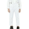 thumbnail image 1 of Boys Dress Pants for School and Everyday Wear – Comfortable Flat Front Trousers with Adjustable Waistband in Twill for Classic Fit, 1 of 6