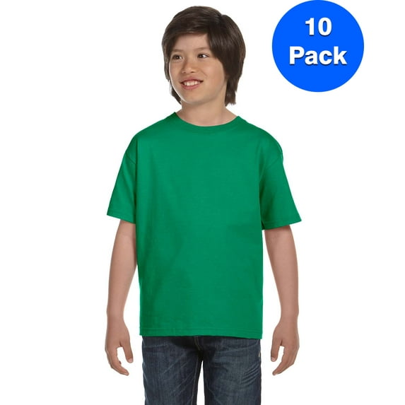 Boys DryBlend? 5.6 oz., 50/50 T-Shirt 10 Pack