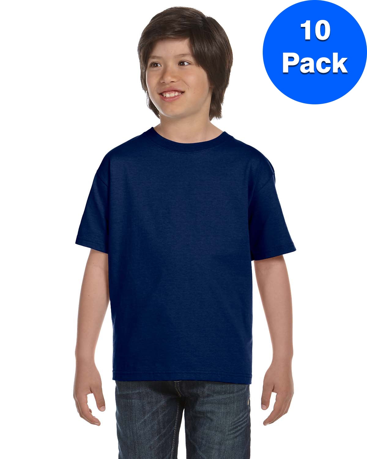 Boys DryBlend? 5.6 oz., 50/50 T-Shirt 10 Pack