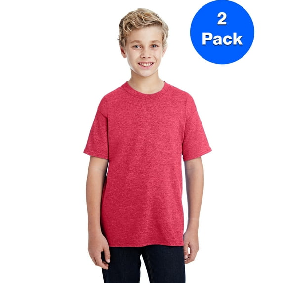 Boys DryBlend? 5.6 oz., 50/50 T-Shirt 2 Pack