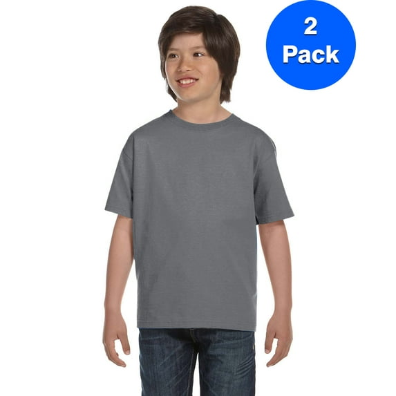Boys DryBlend? 5.6 oz., 50/50 T-Shirt 2 Pack