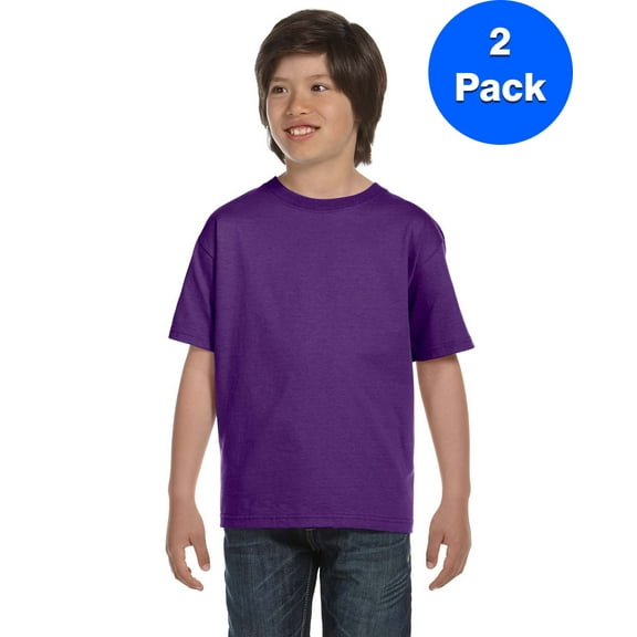 Boys DryBlend? 5.6 oz., 50/50 T-Shirt 2 Pack