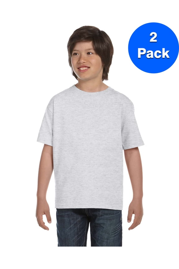 Boys DryBlend? 5.6 oz., 50/50 T-Shirt 2 Pack
