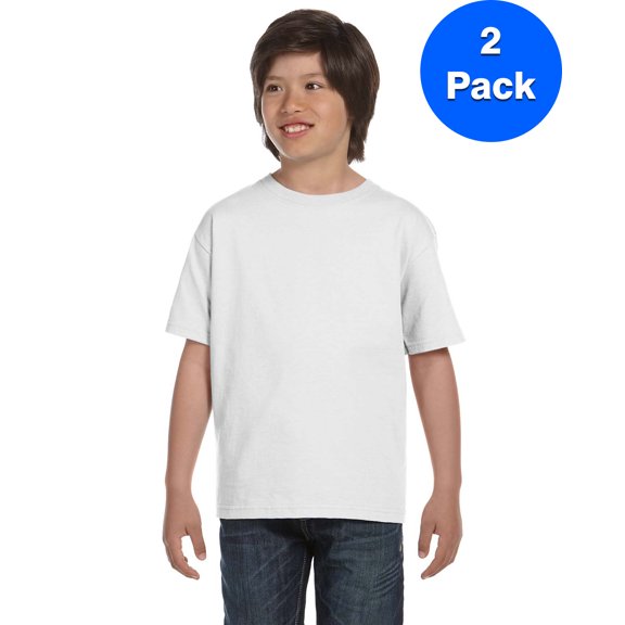 Boys DryBlend? 5.6 oz., 50/50 T-Shirt 2 Pack