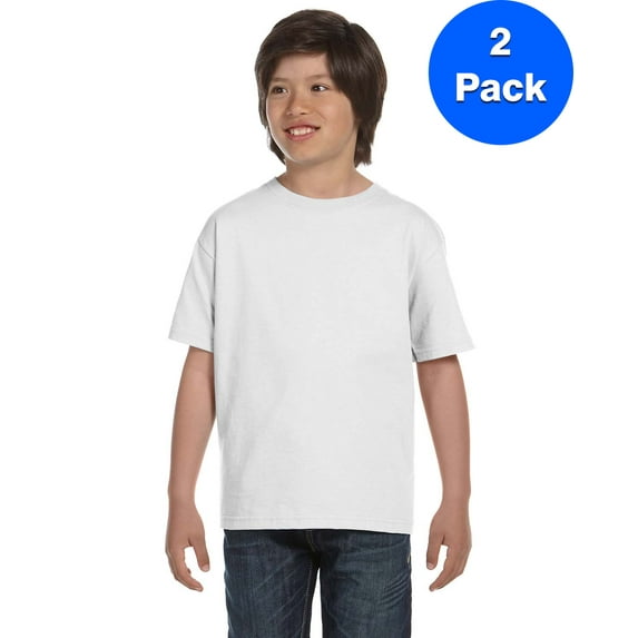 Boys DryBlend? 5.6 oz., 50/50 T-Shirt 2 Pack