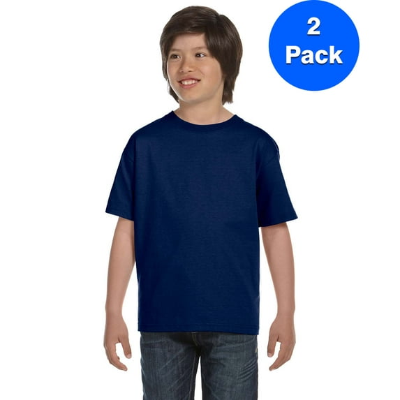 Boys DryBlend? 5.6 oz., 50/50 T-Shirt 2 Pack