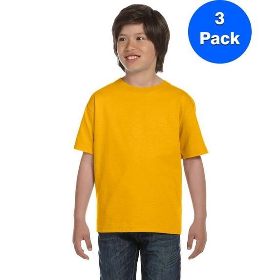 Boys DryBlend? 5.6 oz., 50/50 T-Shirt 3 Pack