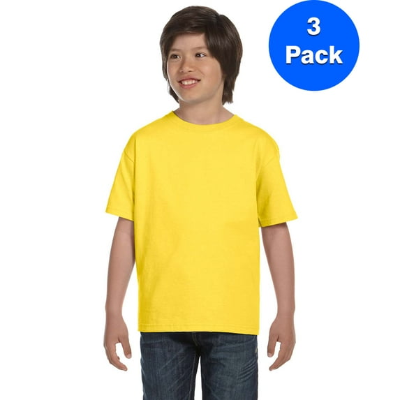 Boys DryBlend? 5.6 oz., 50/50 T-Shirt 3 Pack