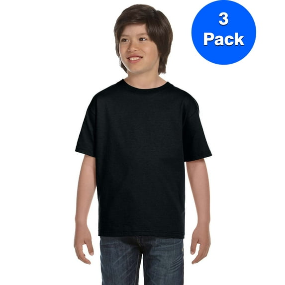 Boys DryBlend? 5.6 oz., 50/50 T-Shirt 3 Pack