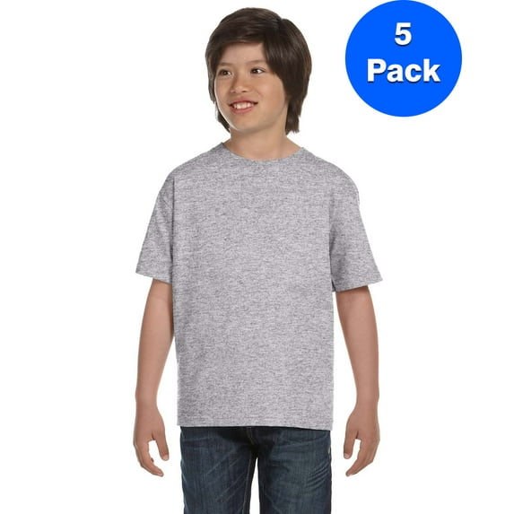 Boys DryBlend? 5.6 oz., 50/50 T-Shirt 5 Pack