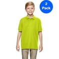 thumbnail image 1 of Boys DryBlend 6.3 oz. Double PiquÃ© Sport Shirt 2 Pack, 1 of 2