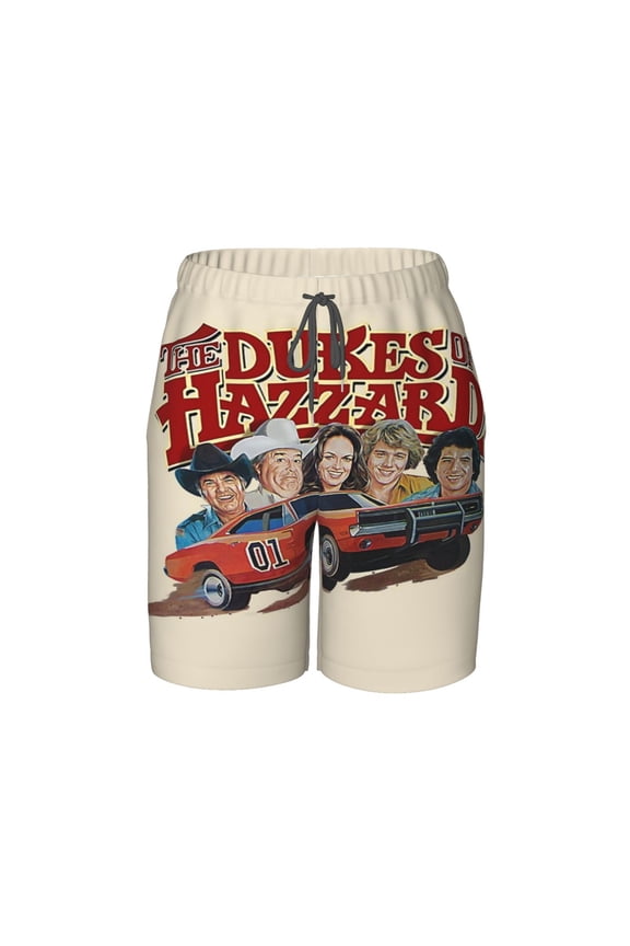 Boys Dukes Orange Car Haz-zard Beach Shorts Swim Trunks Swim Shorts Quick Dry Pool Suit Swimwear For Kids Youth