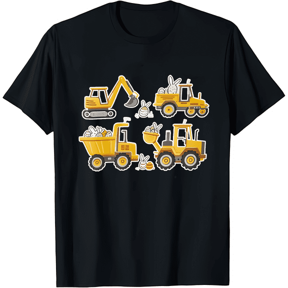 Boys Easter Construction Truck T-Shirt