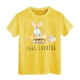 thumbnail image 1 of Boys Easter Outfit Classic Loose Fit Red Rabbit Face Print Easter Cute Tshirt 2026 Children Short Sleeve Tops Funny Rabbit Easter T Shirts, 1 of 4