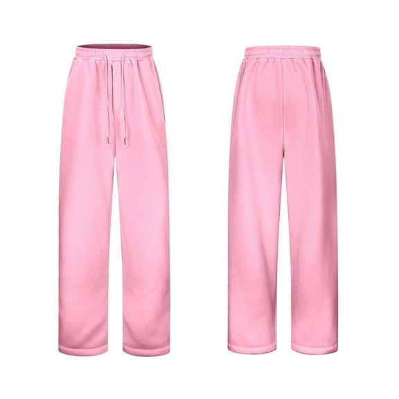 Boys Elastic Waistband Jogger Pants With Fly Drawstring Loose Fit Comfortable Casual Trousers For Kids And Teens