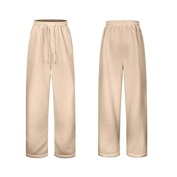 Boys Elastic Waistband Jogger Pants With Fly Drawstring Loose Fit Comfortable Casual Trousers For Kids And Teens