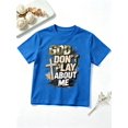 thumbnail image 1 of Boys Faith Cross Graphic Tees, Camo Letter Short Sleeve Kids T-Shirt, 100% Cotton Soft Casual Tops for Children, 1 of 5