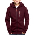 thumbnail image 1 of Boys Fall Clothes Boys Hoodie Zip Up Long Sleeve Boys Sweatshirt Fall Winter Lightweight Casual Loose Kids Hoodie, 1 of 4