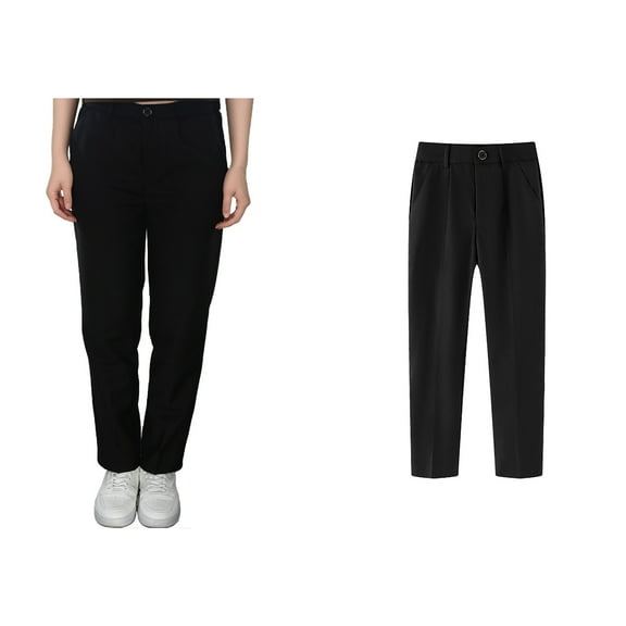 Boys' Fashion Black Boys Dress Pants Slacks Straight Leg Dress Pants Boys Suit Size 11-12 Years