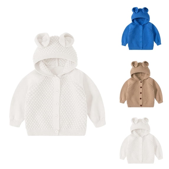 Boys Fashion Boys Cardigan Knit Sweater Open Front Warm Outerwear for Kids Children Winter