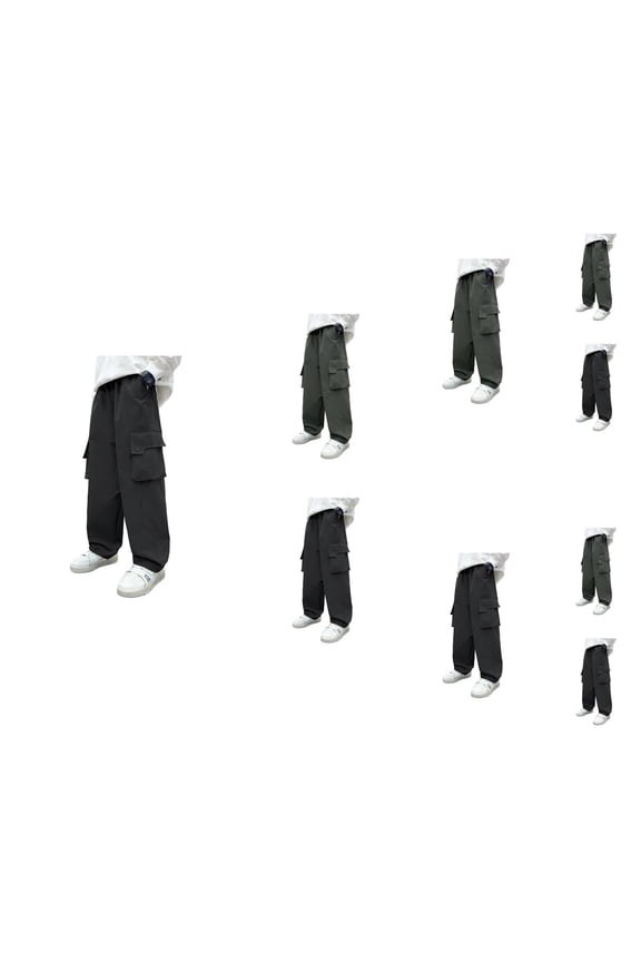 Boys Fashion Boys Cargo Pants All Weather Outdoor Adventure Camping Hiking Windproof Trousers for Kids Winter Fall School Playground Jogging