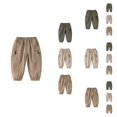 thumbnail image 1 of Boys Fashion Boys Pants Elastic Waist Outdoor Sports Trousers Lightweight for Kids Youth Athletic Running and Hiking, 1 of 6