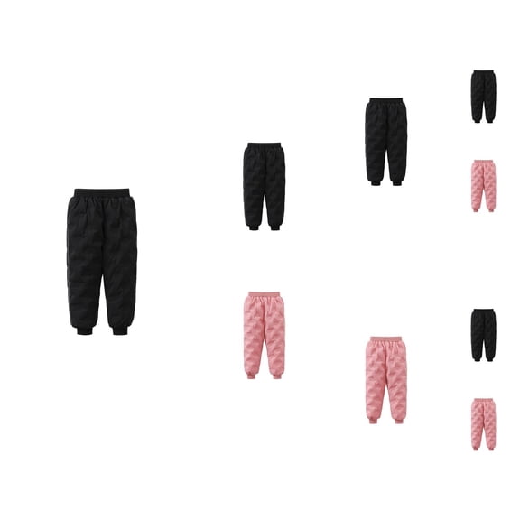 Boys Fashion Boys Pants Insulated Winter Thermal Down Windproof Warm Trousers for Kids Outdoor Cold Weather Wear