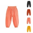 thumbnail image 1 of Boys Fashion Boys Pants Linen Harem Style with Elastic Waist Long Trousers for Toddler Boys Casual Outdoor Play and Everyday Wear, 1 of 3