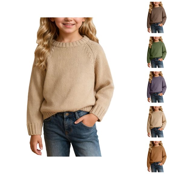 Boys Fashion Boys Sweater Knit Pullover Top Soft Warm Loose Fit for Toddler Kids Winter Casual