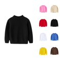 thumbnail image 1 of Boys Fashion Boys Sweater Mid Neck Knit Pullover Soft Warm Top for Kids Winter Fall Everyday, 1 of 4