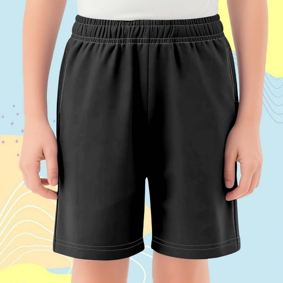 Shorts Boys Elastic Waist Wide Leg Casual Athletic Shorts 13-14 Years Baby Girl Clothes