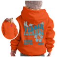 thumbnail image 1 of Boys' Fashion Hoodies & Sweatshirts Drawstrings Girl's Hoodie Long Sleeve Soft Sweatshirt Graphic Hoody Kids Cute Pullovers Top Clothes For Girls Girls Hoodie (Orange,90 2-3 Years), 1 of 6