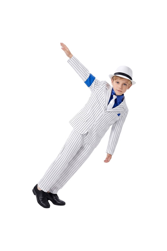 Boys' Fashion Kids Dance Star 𝐂ostume for Boys 80s 90s Pop Stage Outfits