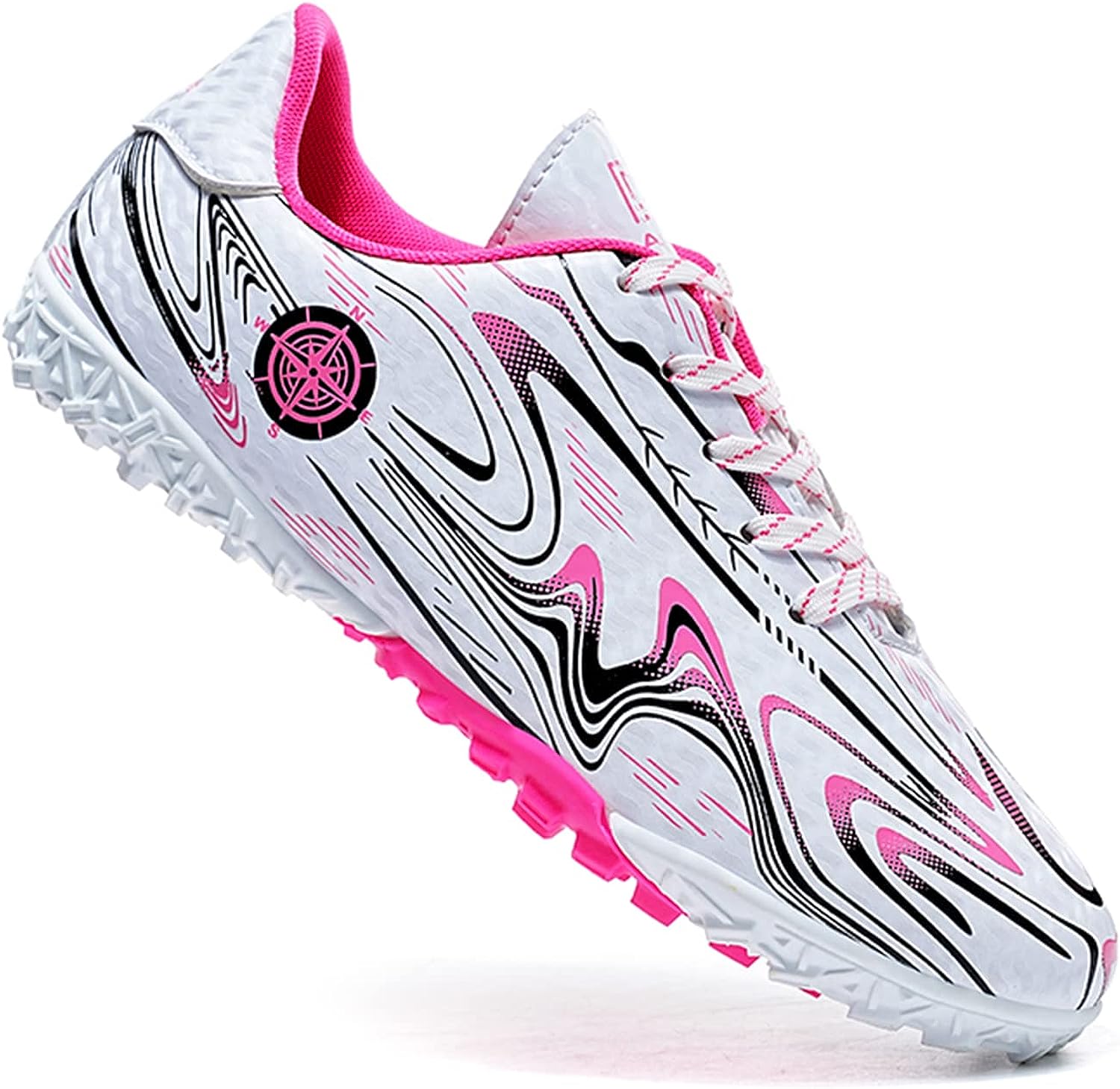 Boys Fashion Soccer Cleats Outdoor/Indoor Athletic Youth Flexible ...