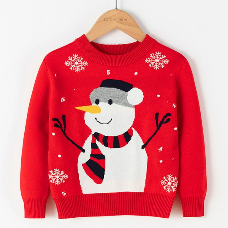 Boys red christmas sweater discount